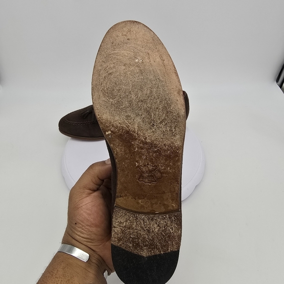 Alan Payne Shoes Men's 9 Loafers Slip On Brown - Picture 6 of 10